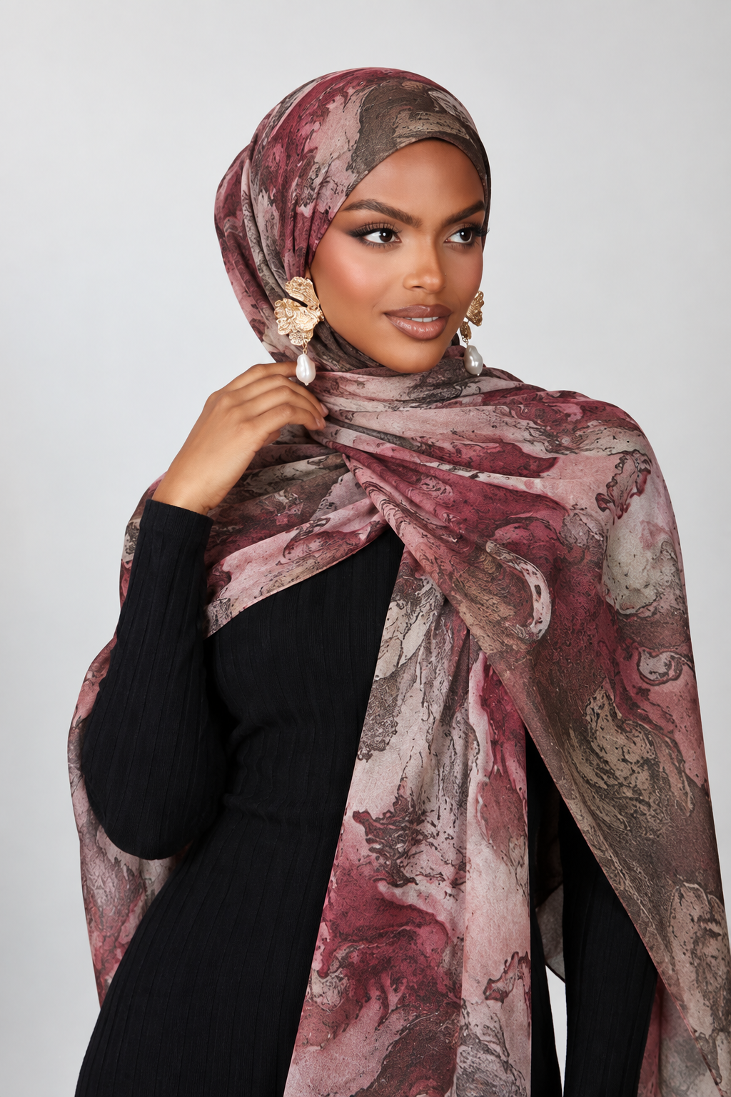 Maré — Printed Chiffon Hijab