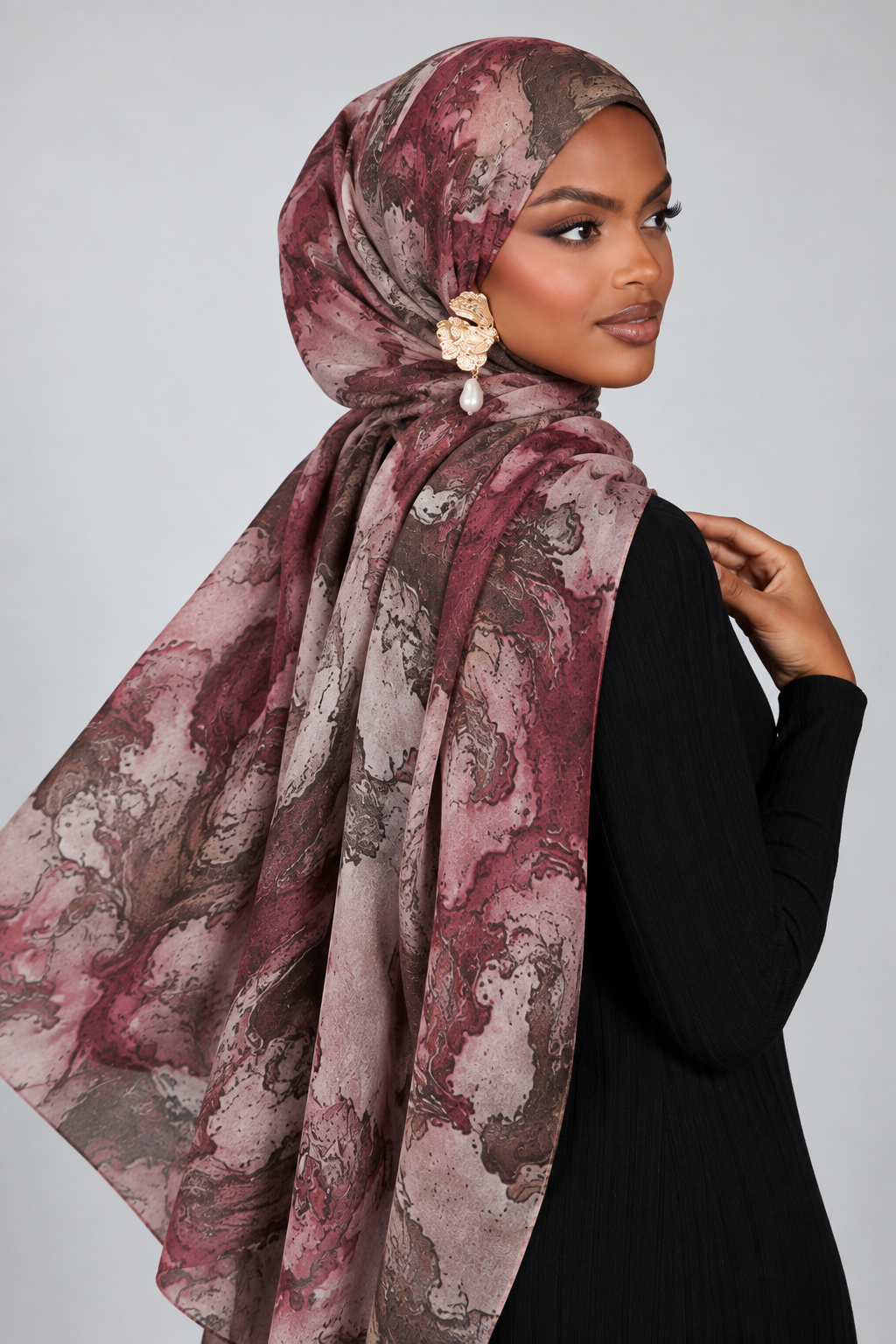 Maré — Printed Chiffon Hijab